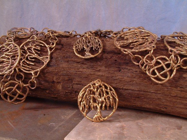 Bronze tree belt and pendant
